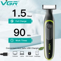 VGR V-017 body shaver beard trimmer professional rechargeable waterproof head shaver electric shaver razor for men