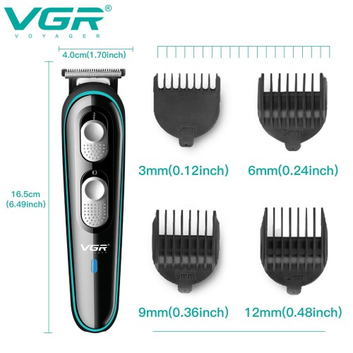 VGR V-055 Professional Rechargeable Best Electric Hair Trimmer Barber Hair Clipper Beard Trimmer for Men