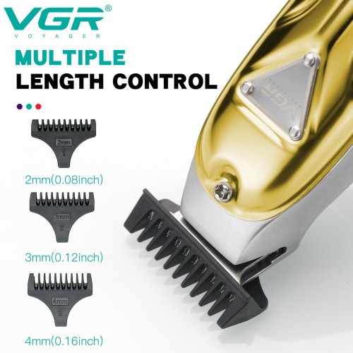 VGR V-056 metal housing cordless hair trimmer hair clipper professional barber hair cut machine trimmer men