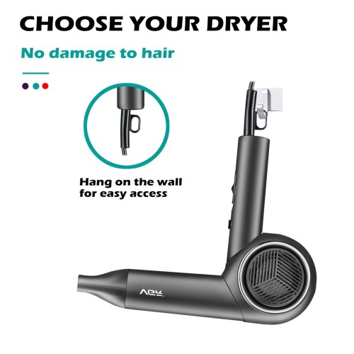 VGR V-420 1600-2000W Powerful Foldable Electric Professional Travel Hair Dryer with Concentrator