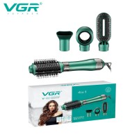 VGR V-493 4 in1 hair dryer styler power cord hot air brush comb professional electric hair straightener