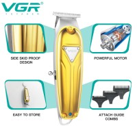 VGR V-056 metal housing cordless hair trimmer hair clipper professional barber hair cut machine trimmer men