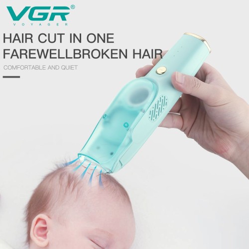 VGR V-151 Household IPX7 Waterproof Rechargeable Baby Hair Trimmer Ceramic Blade Silent Baby Hair Clipper for Kids