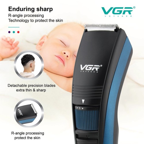 VGR V-052 adjustable hair cutting trimmer profesional rechargeable hair clippers electric hair trimmer for men